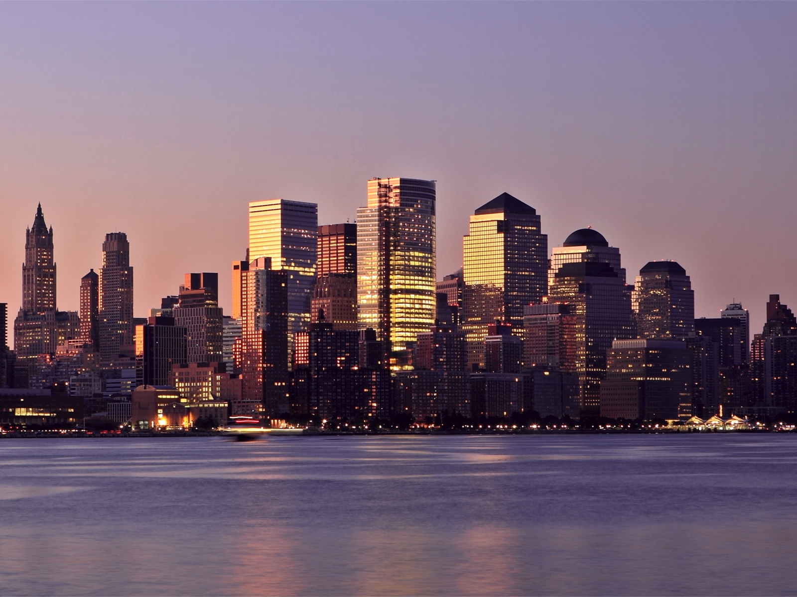 New York Manhattan Lights for 1600 x 1200 resolution