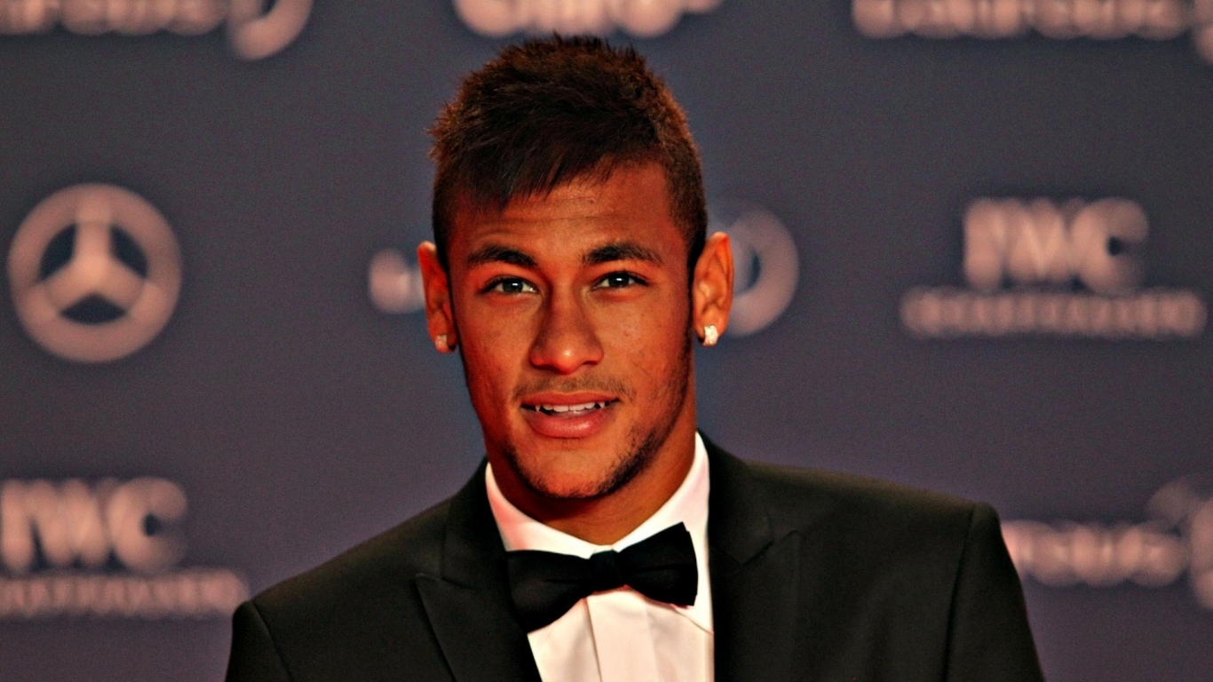 Neymar Suit and Bowtie for 1366 x 768 HDTV resolution
