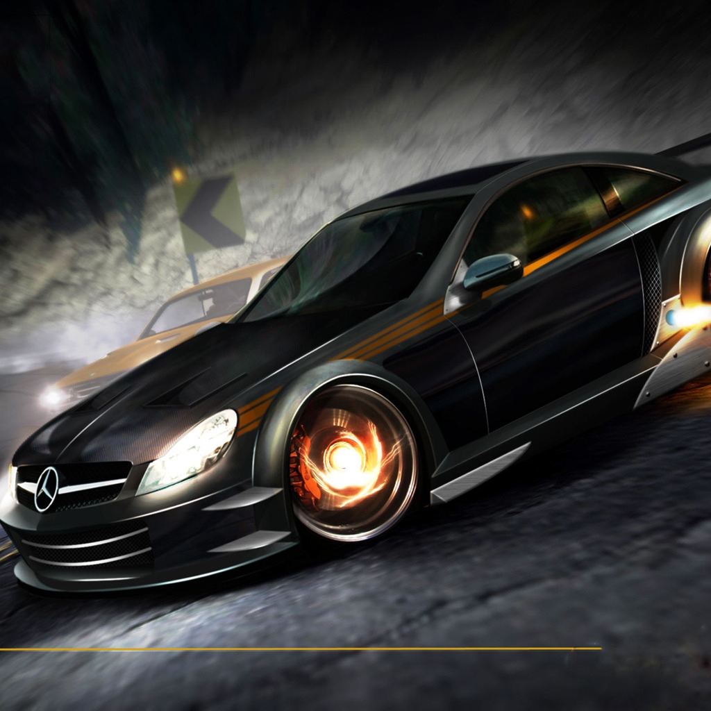 NFS Carbon Mercedes for 1024 x 1024 iPad resolution