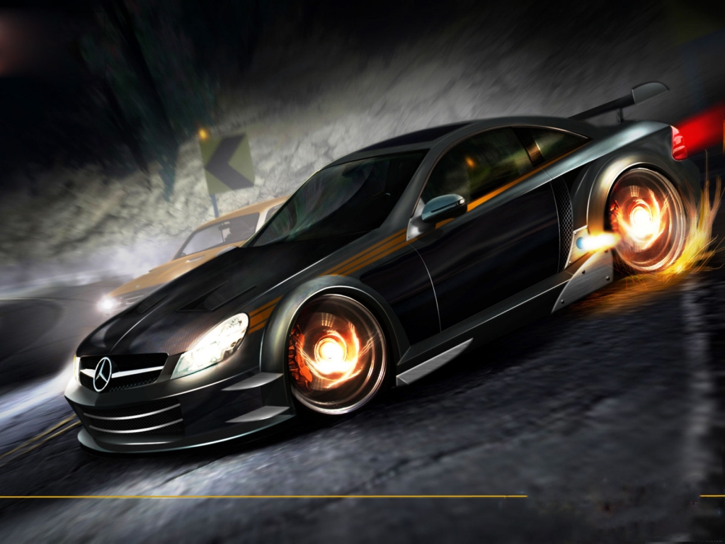 NFS Carbon Mercedes for 1024 x 768 resolution