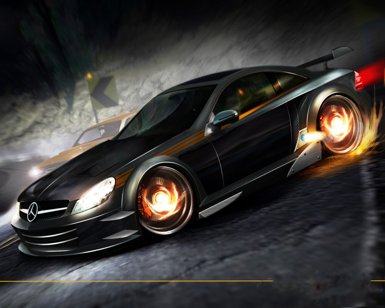 NFS Carbon Mercedes for 1280 x 1024 resolution