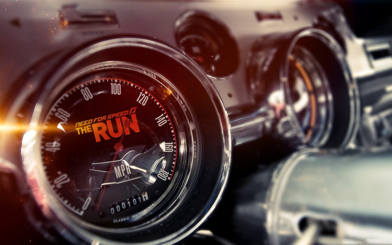 NFS The Run Gauges for 1280 x 800 widescreen resolution