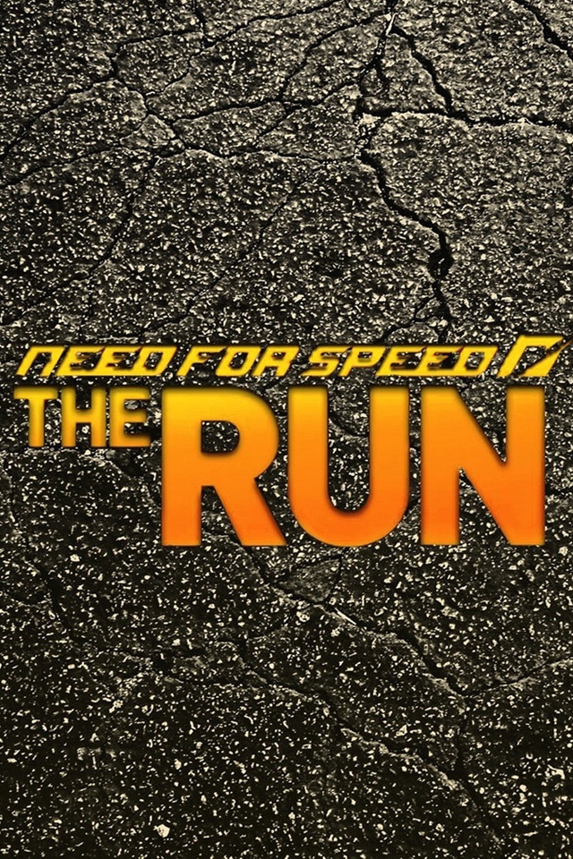 NFS The Run Logo for 640 x 960 iPhone 4 resolution