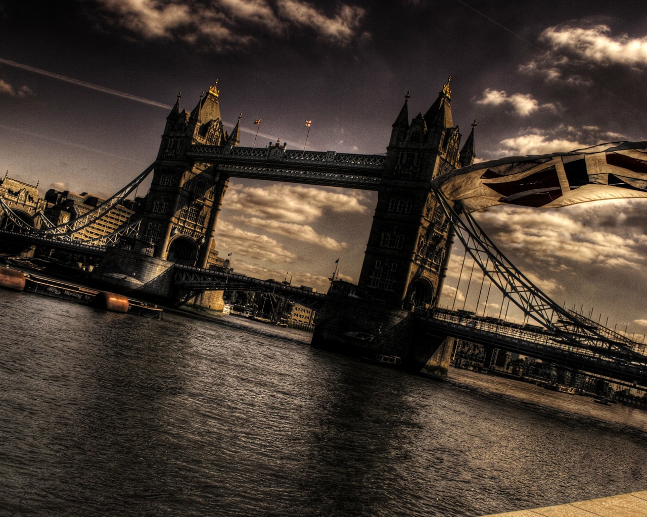 Nice Stylized Tower Bridge for 1280 x 1024 resolution