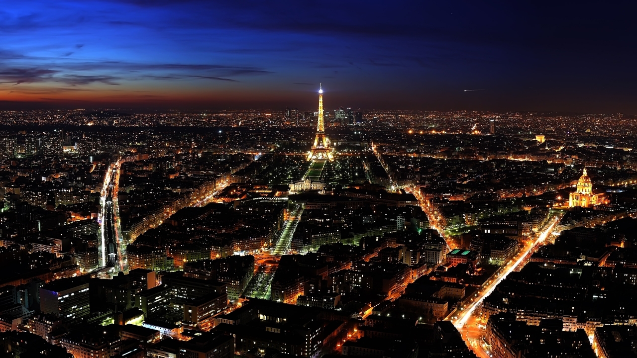 Nigh in Paris for 1280 x 720 HDTV 720p resolution
