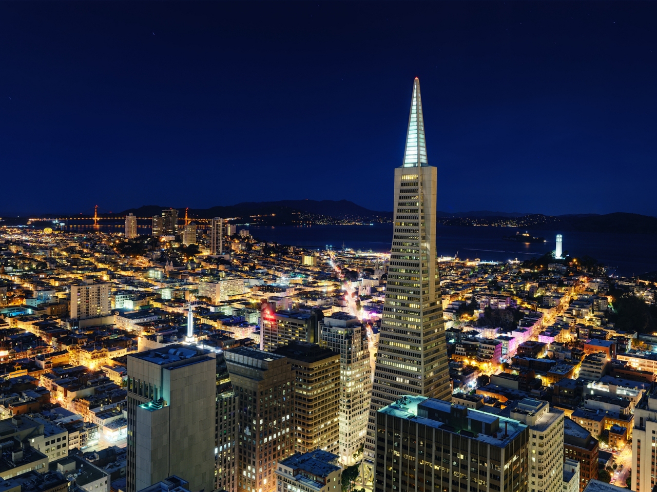 Night in San Francisco for 1280 x 960 resolution