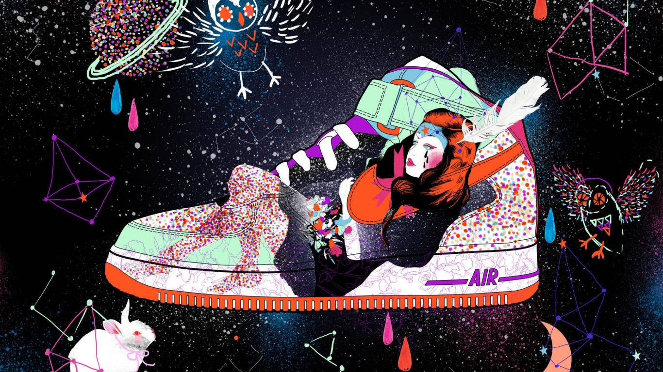 Nike Air Shoes for 1366 x 768 HDTV resolution