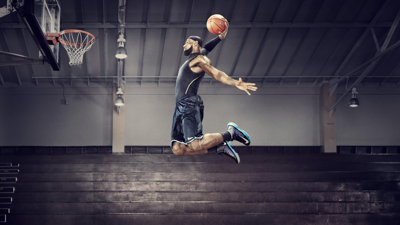 Nike Basketball for 1366 x 768 HDTV resolution