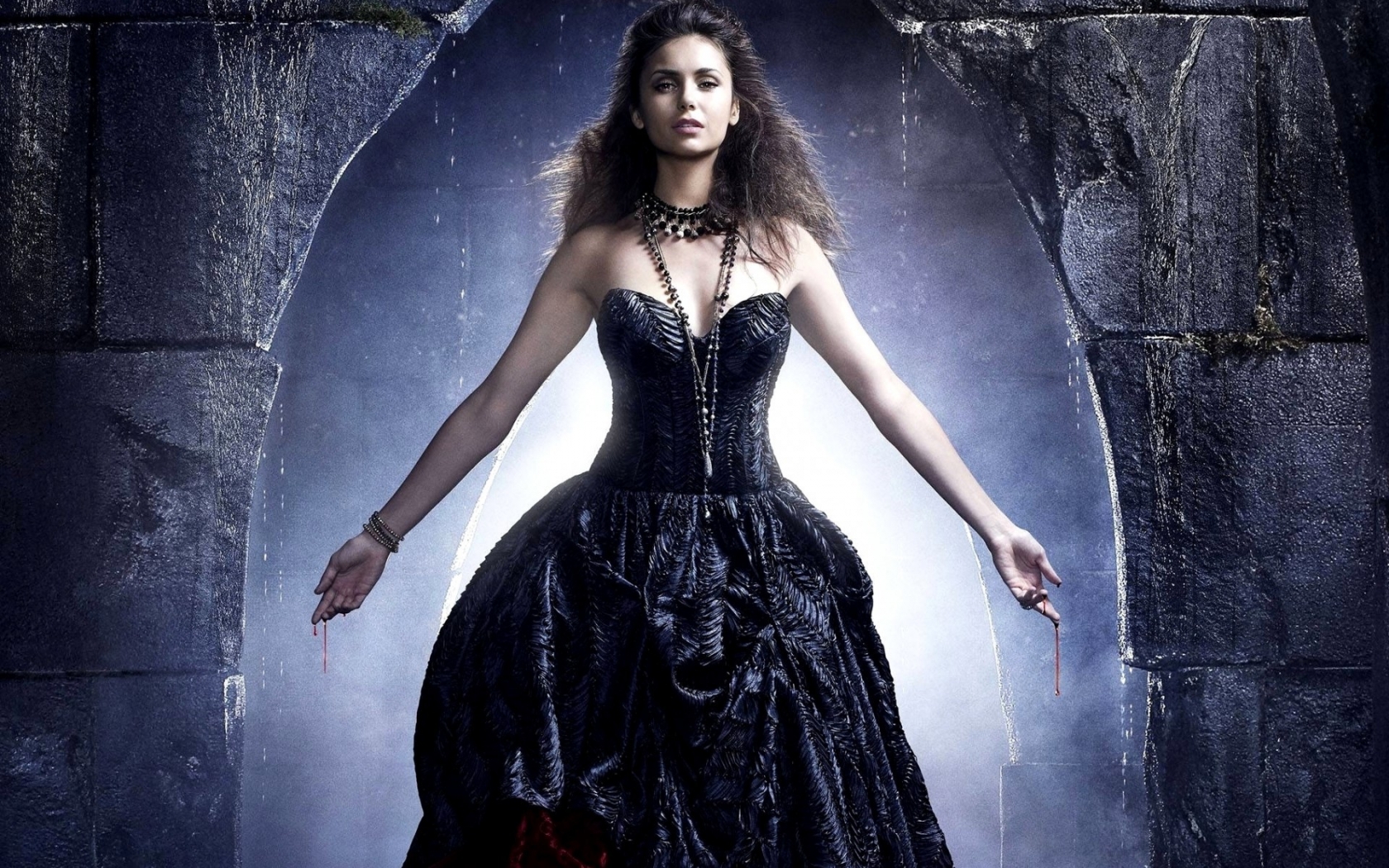 Nina Dobrev on The Vampire Diaries for 1680 x 1050 widescreen resolution