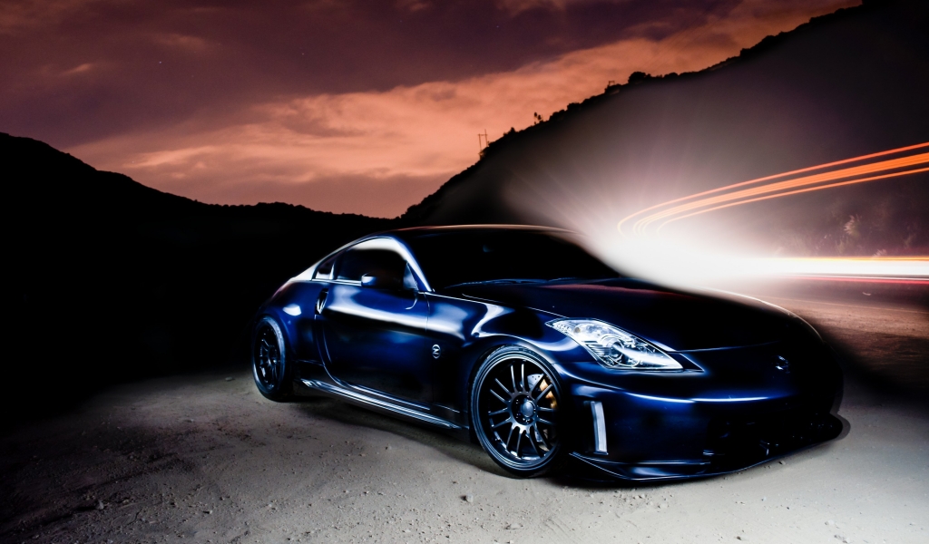 Nissan 350 Z Tuning for 1024 x 600 widescreen resolution
