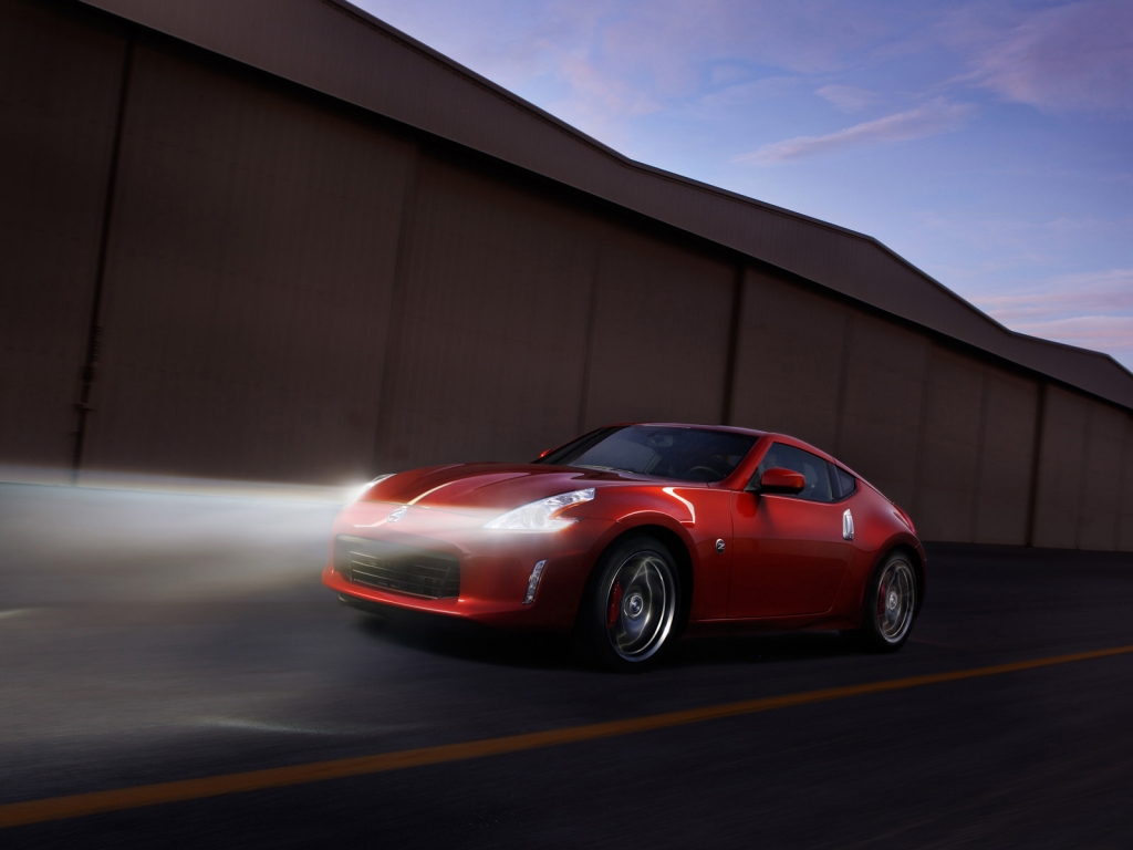 Nissan 370Z Magma Red 2013 for 1024 x 768 resolution
