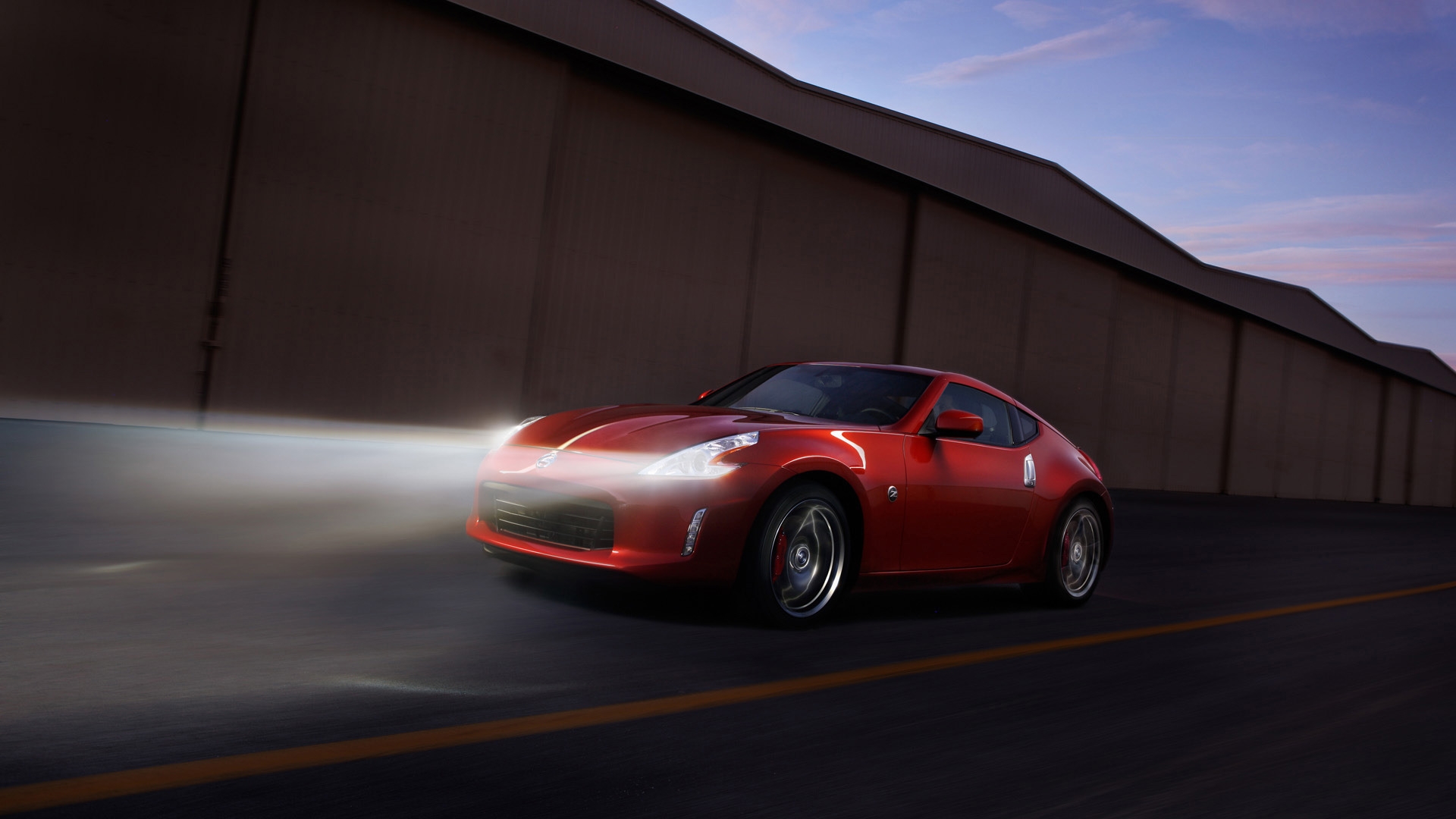 Nissan 370Z Magma Red 2013 for 1920 x 1080 HDTV 1080p resolution