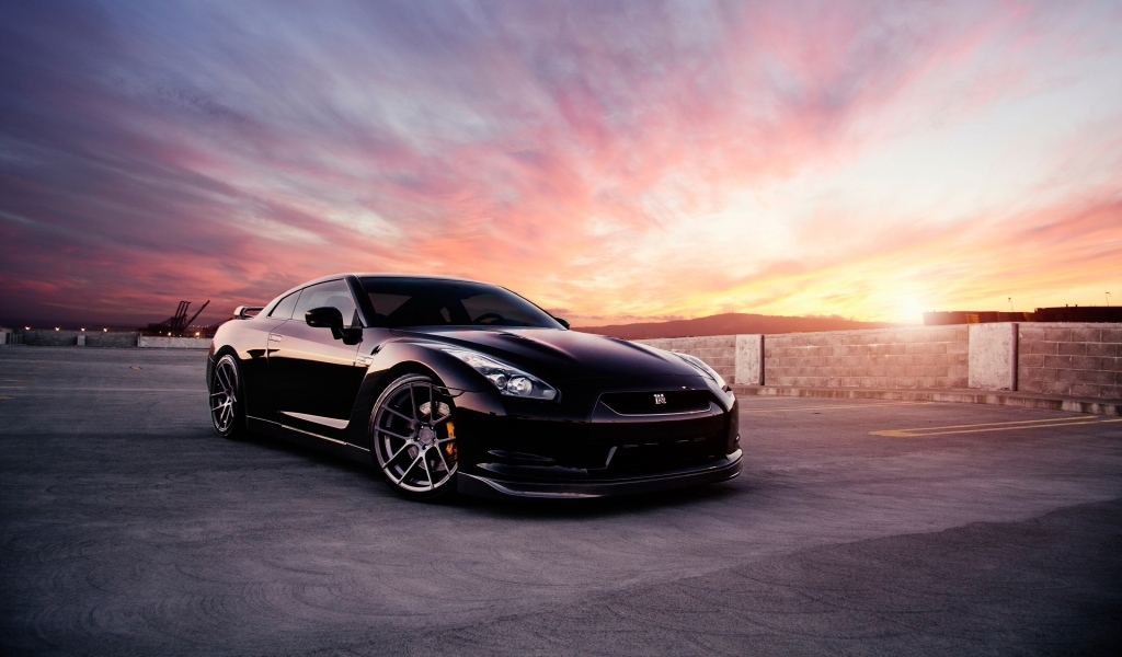 Nissan GT-R for 1024 x 600 widescreen resolution