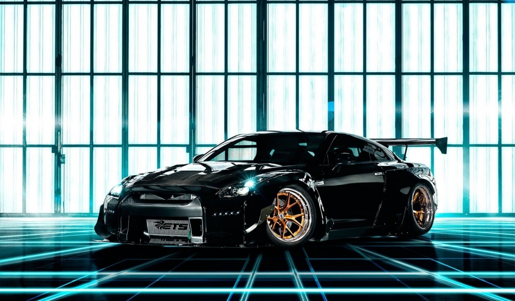 Nissan GT-R Tuning for 1024 x 600 widescreen resolution