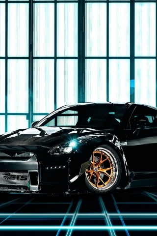 Nissan GT-R Tuning for 320 x 480 iPhone resolution