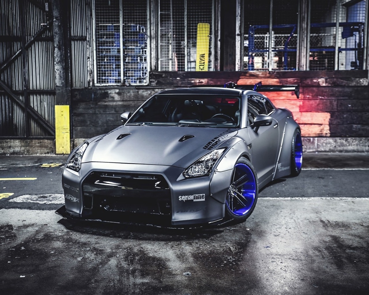 Nissan GTR Liberty Walk Front View for 1280 x 1024 resolution