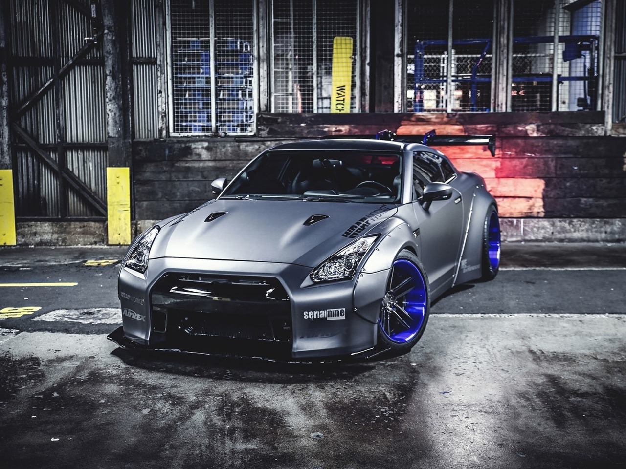 Nissan GTR Liberty Walk Front View for 1280 x 960 resolution