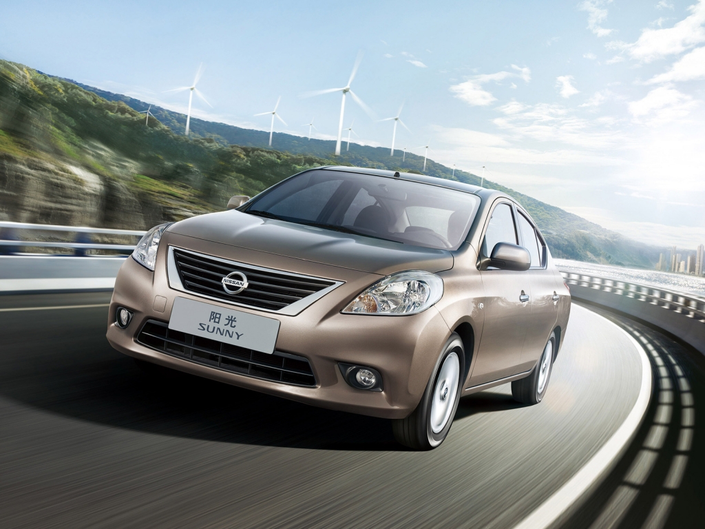 Nissan Sunny 2012 for 1024 x 768 resolution