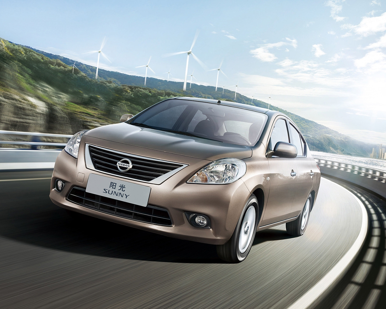 Nissan Sunny 2012 for 1280 x 1024 resolution
