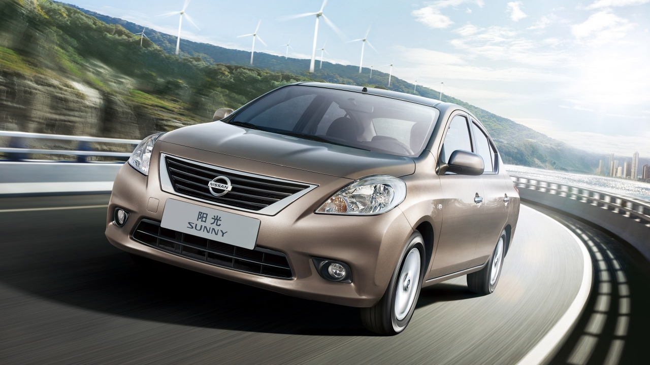 Nissan Sunny 2012 for 1280 x 720 HDTV 720p resolution