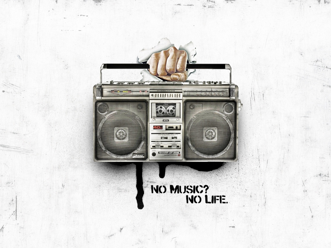 No Music No Life for 1152 x 864 resolution