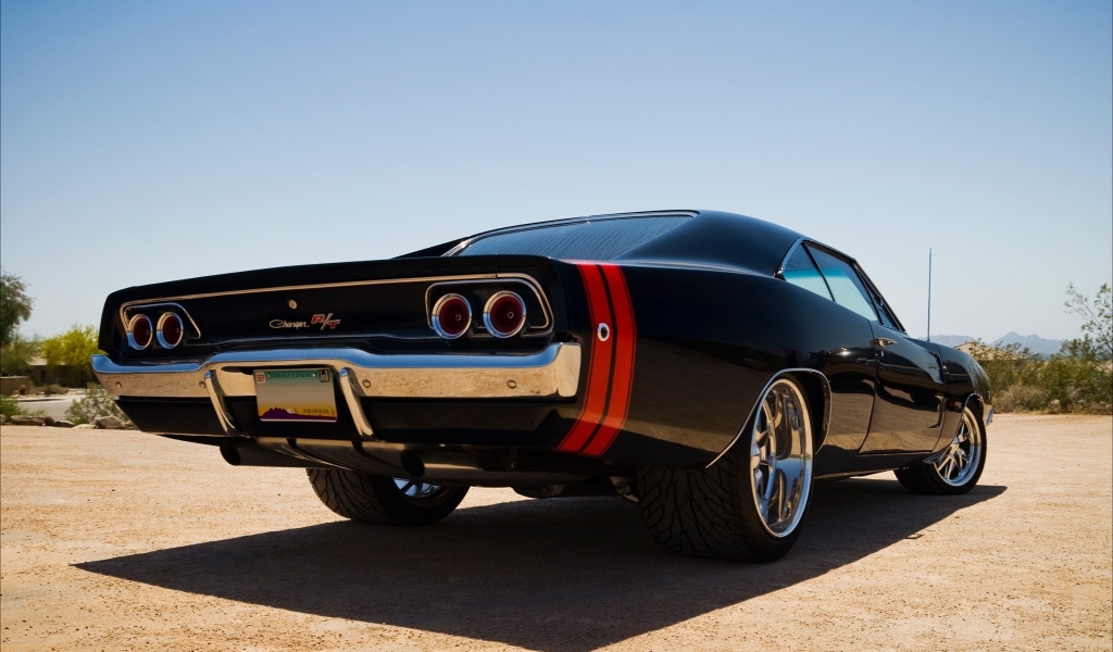 Old Dodge Challenger R T for 1024 x 600 widescreen resolution
