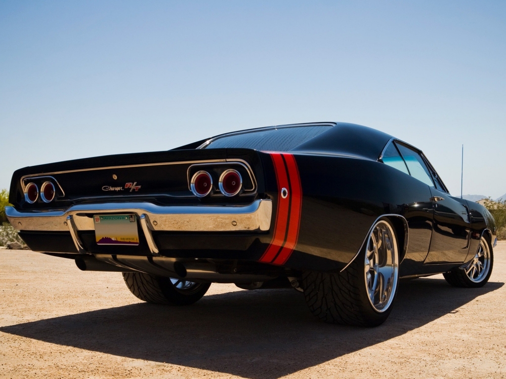 Old Dodge Challenger R T for 1024 x 768 resolution