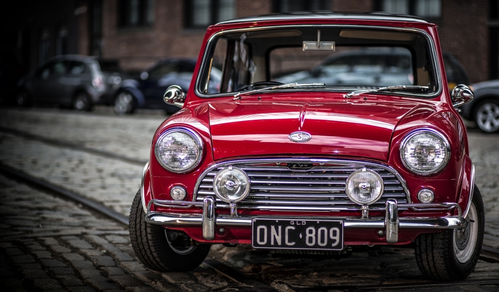 Old Mini Cooper S for 1024 x 600 widescreen resolution