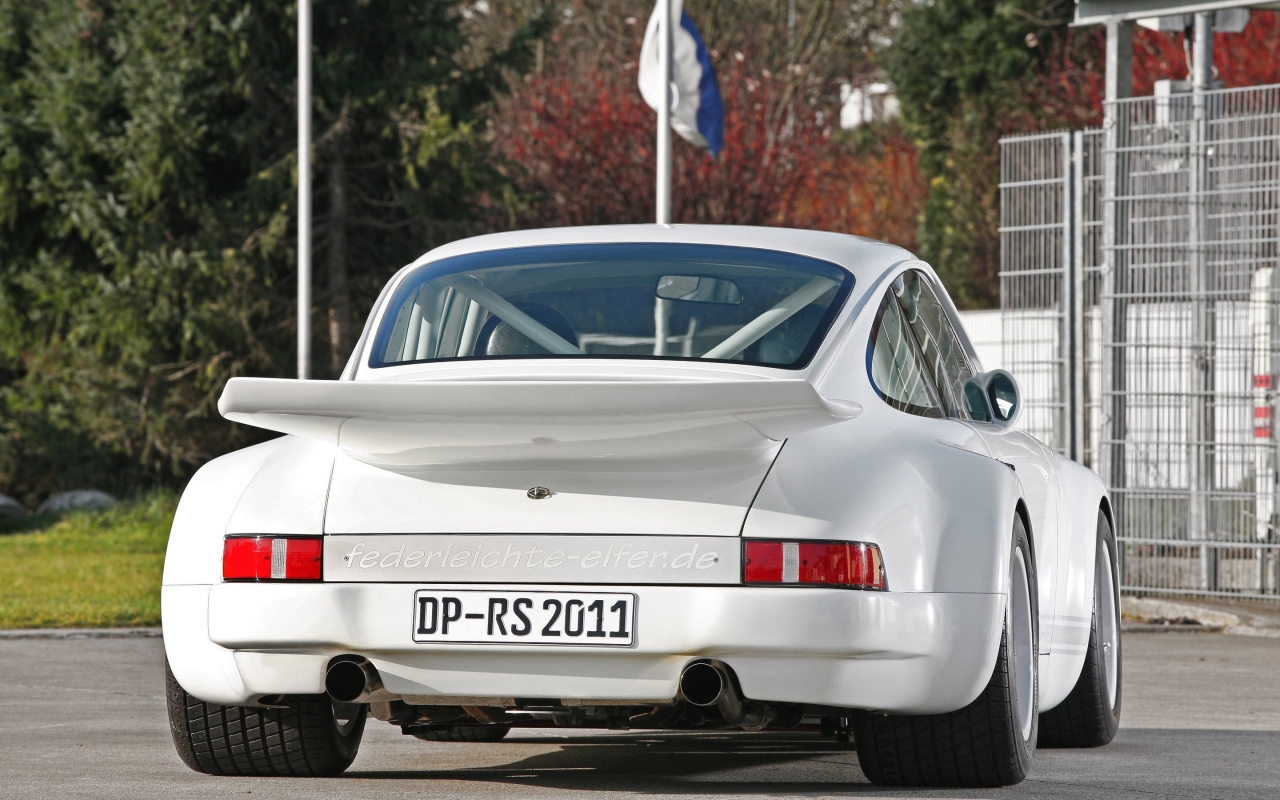 Old White Porsche 911  for 1280 x 800 widescreen resolution