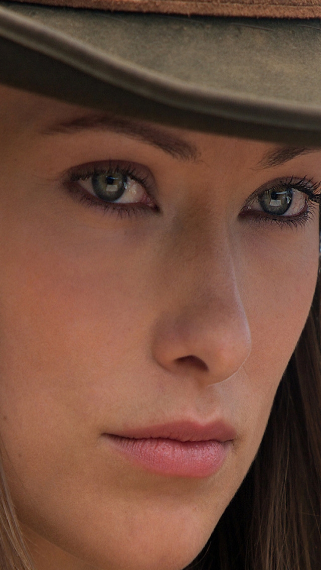 Olivia Wilde Cowgirl for 640 x 1136 iPhone 5 resolution
