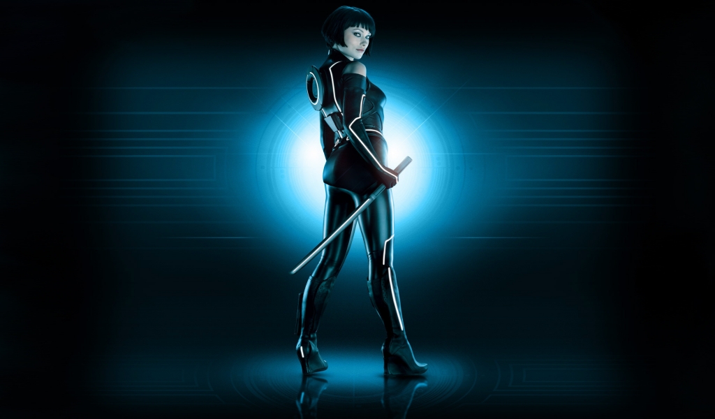 Olivia Wilde Tron Legacy for 1024 x 600 widescreen resolution
