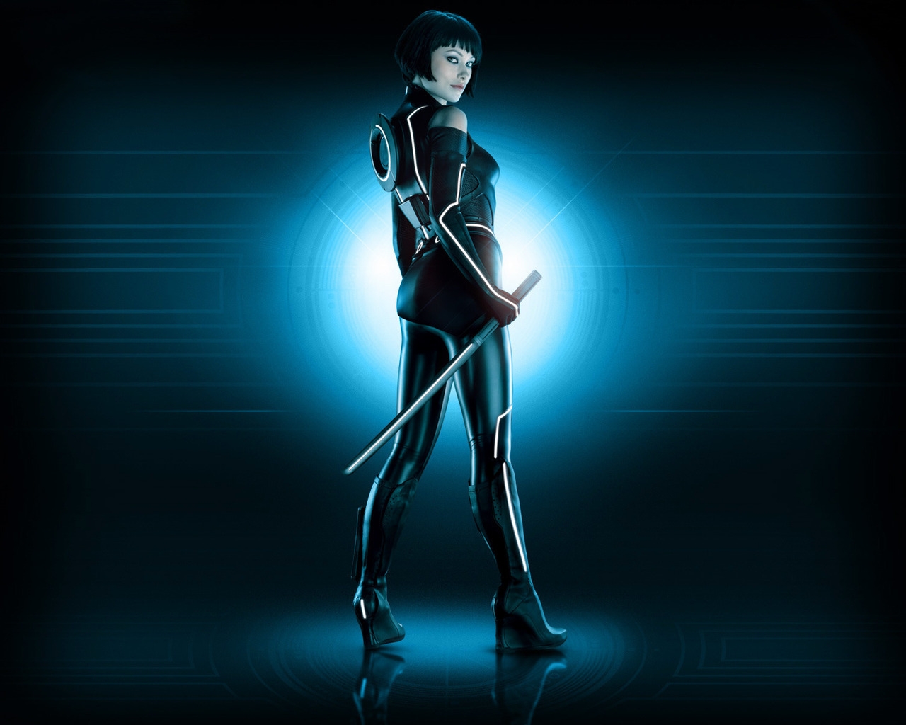 Olivia Wilde Tron Legacy for 1280 x 1024 resolution