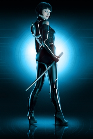 Olivia Wilde Tron Legacy for 320 x 480 iPhone resolution