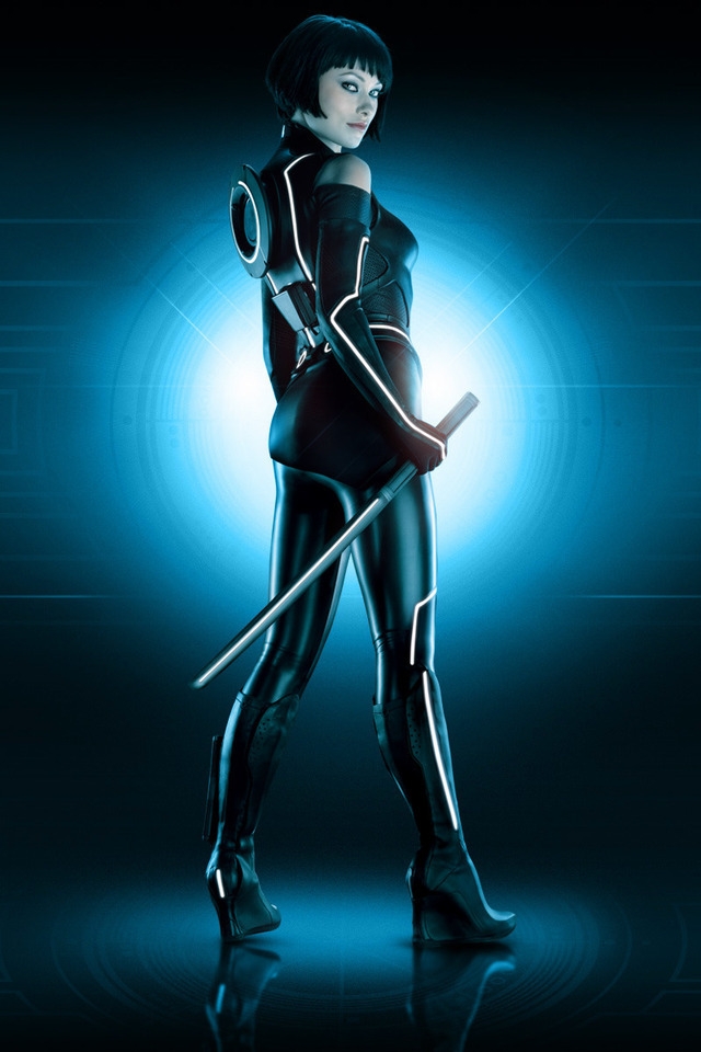 Olivia Wilde Tron Legacy for 640 x 960 iPhone 4 resolution