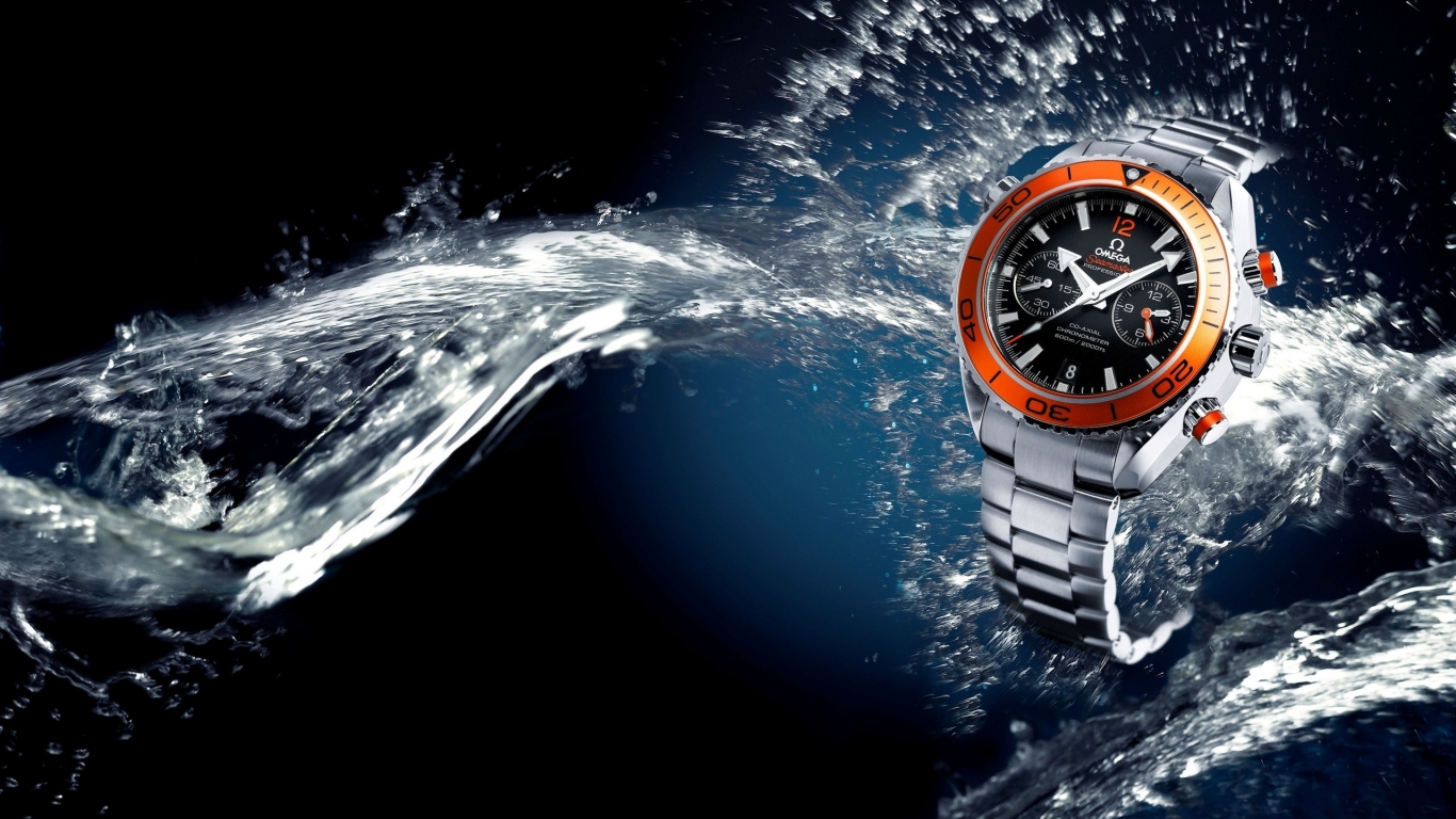 Omega Seamaster Watch for 1366 x 768 HDTV resolution