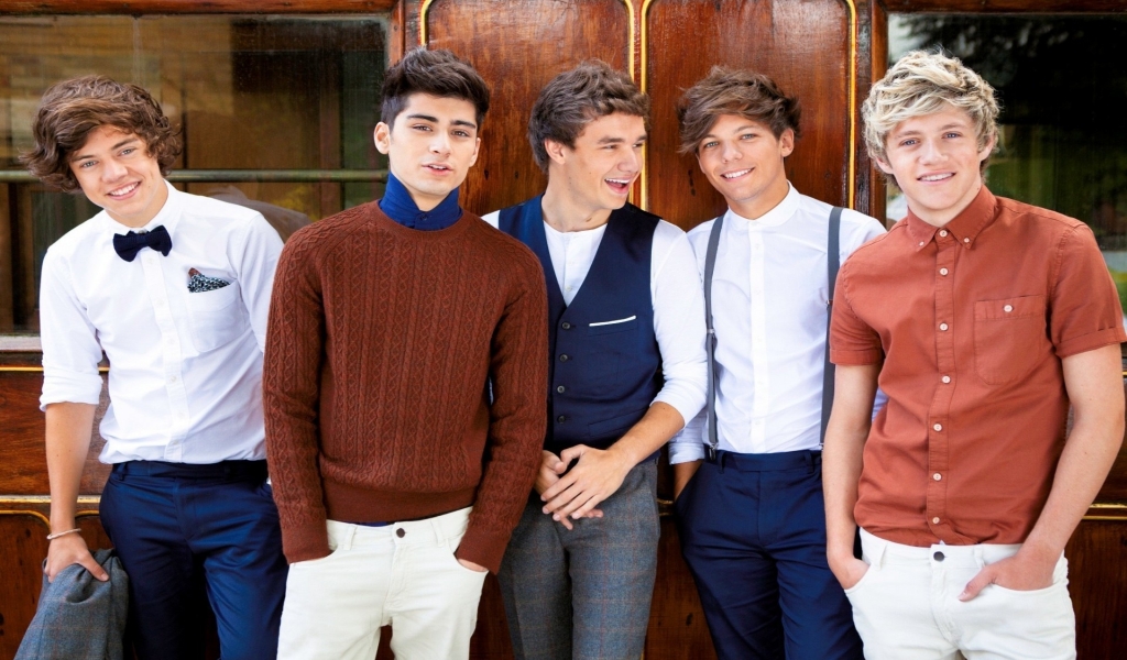 One Direction Band Poster for 1024 x 600 widescreen resolution