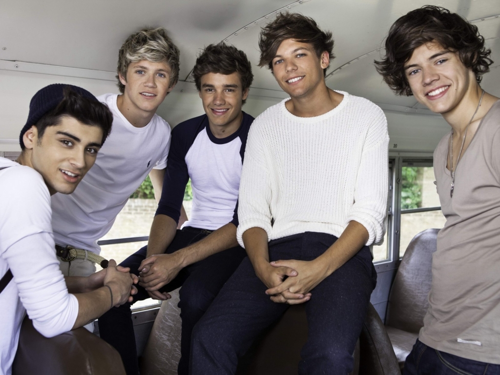 One Direction Smiling for 1024 x 768 resolution