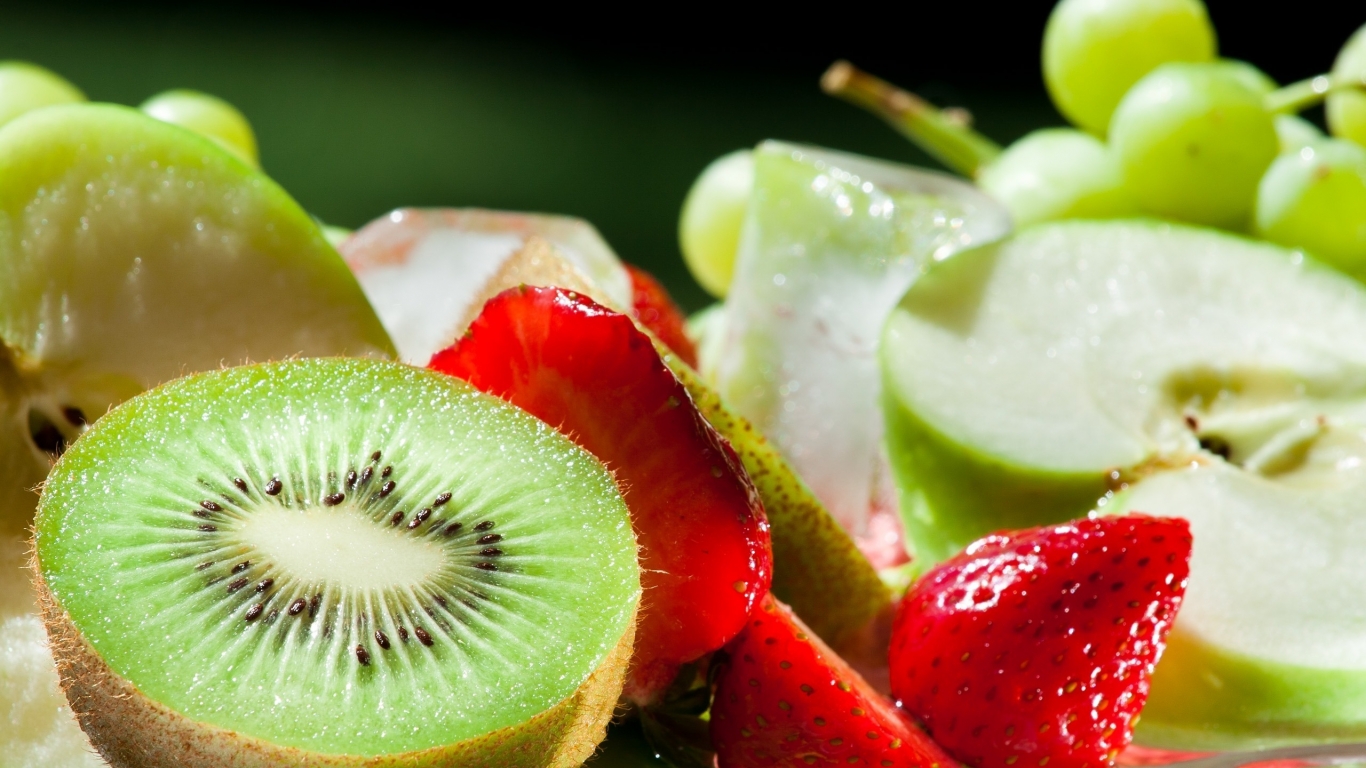 Only Fresh Fruits for 1366 x 768 HDTV resolution