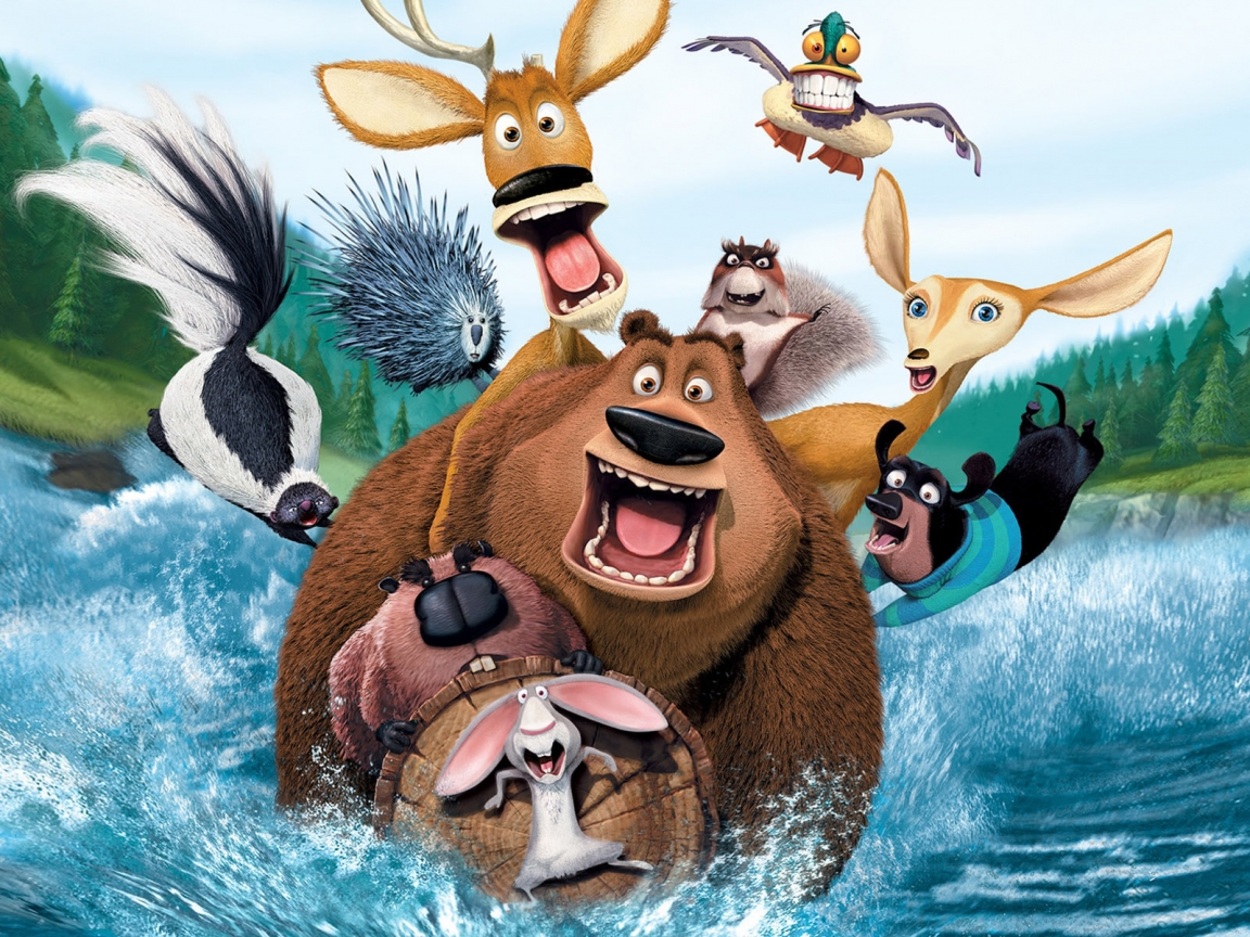 Open Season Cartoon for 1152 x 864 resolution