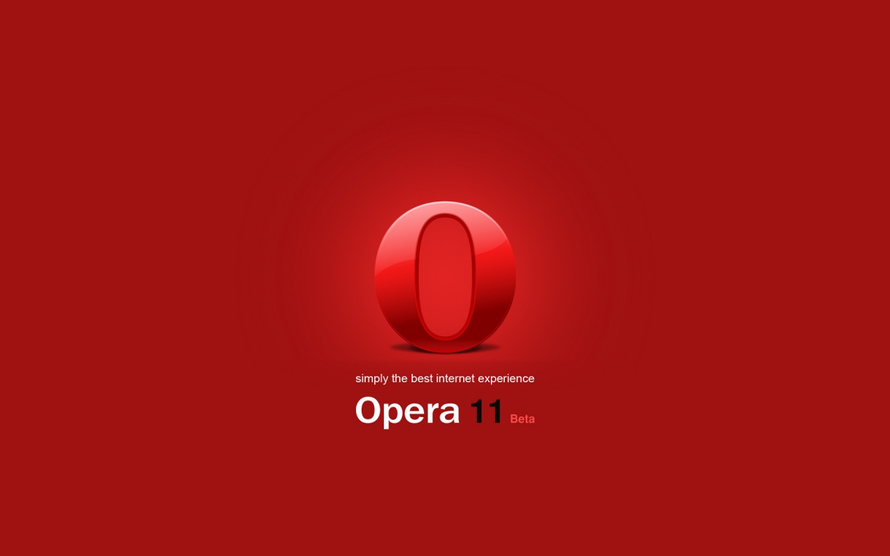 Opera 11 Beta for 1280 x 800 widescreen resolution
