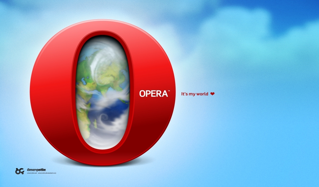 Opera My world for 1024 x 600 widescreen resolution