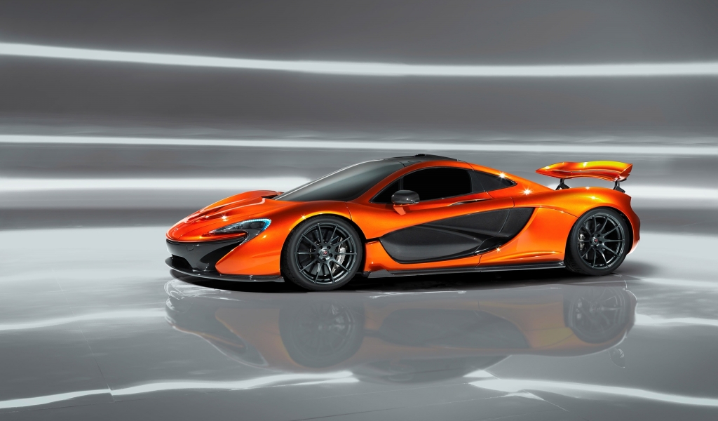 Orange McLaren P1 Concept for 1024 x 600 widescreen resolution