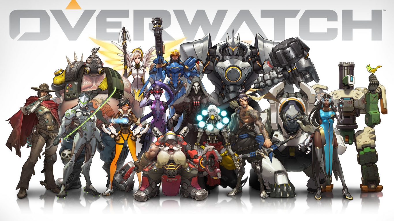 Overwatch Lineup for 1366 x 768 HDTV resolution