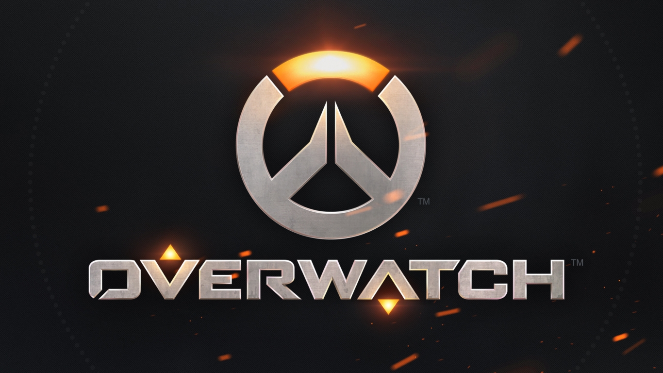 Overwatch Logo for 1366 x 768 HDTV resolution