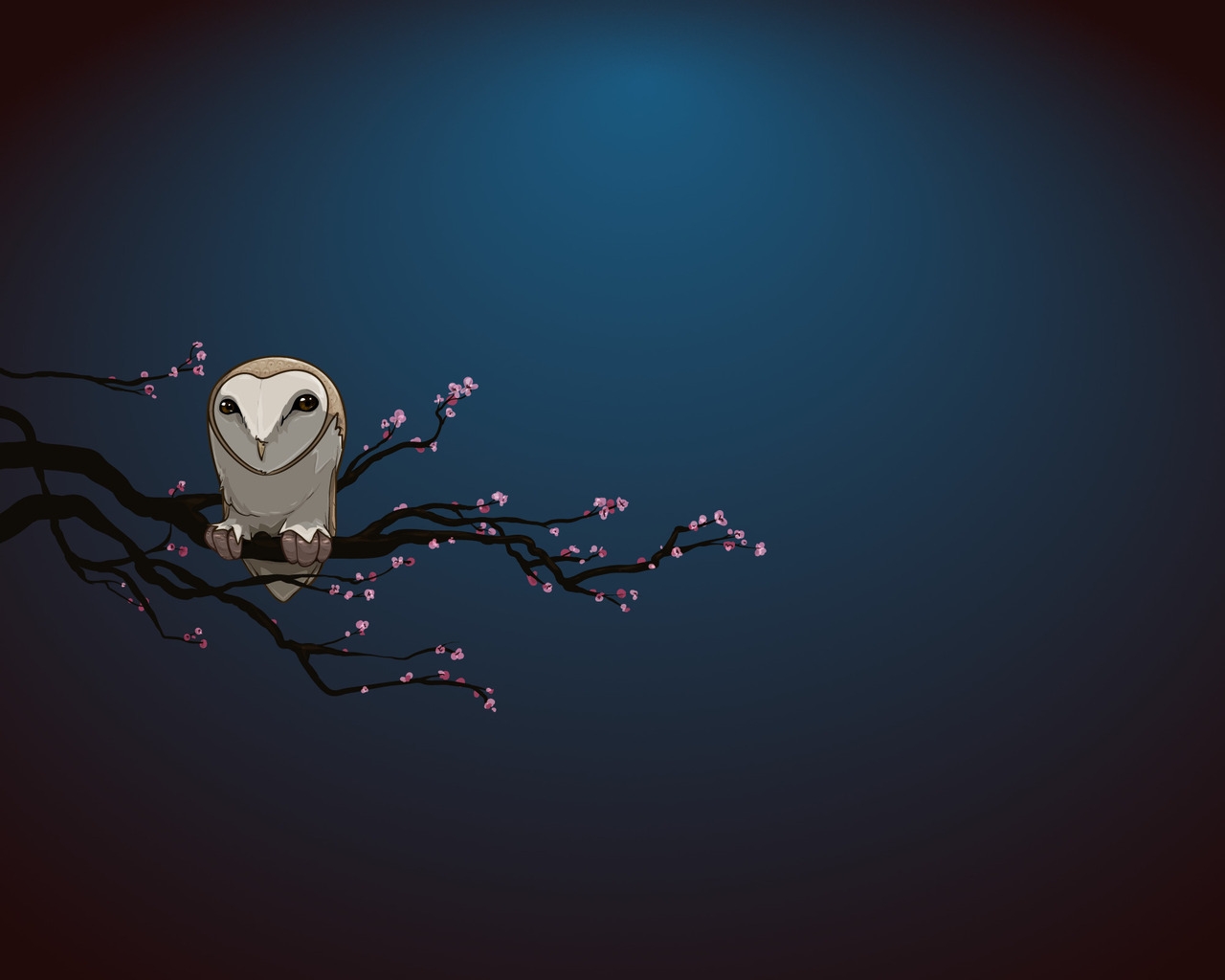 Owl Alone for 1280 x 1024 resolution