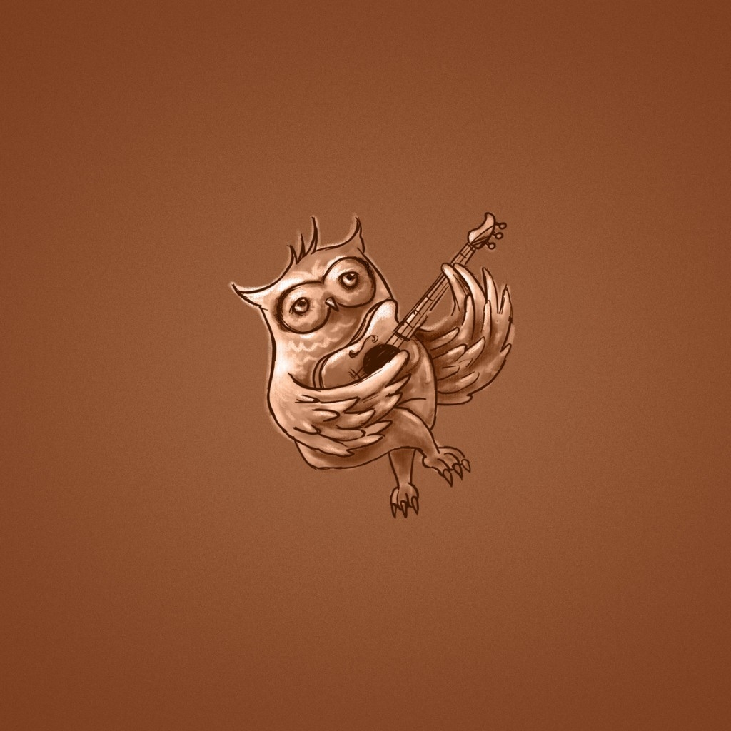 Owl Singing for 1024 x 1024 iPad resolution