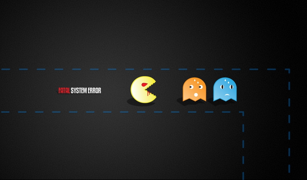 Pacman Flash for 1024 x 600 widescreen resolution