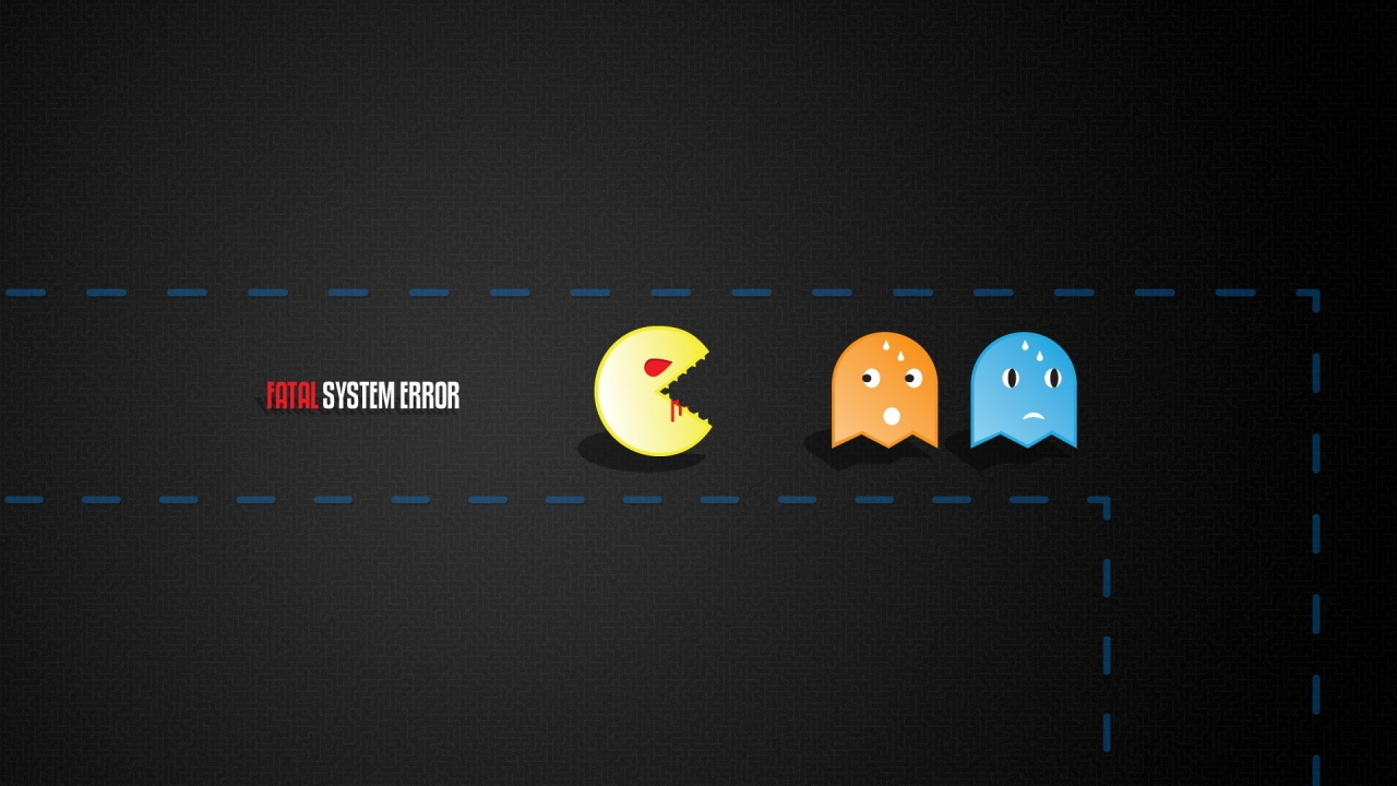 Pacman Flash for 1280 x 720 HDTV 720p resolution