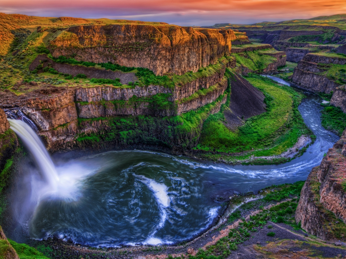 Palouse Falls for 1152 x 864 resolution