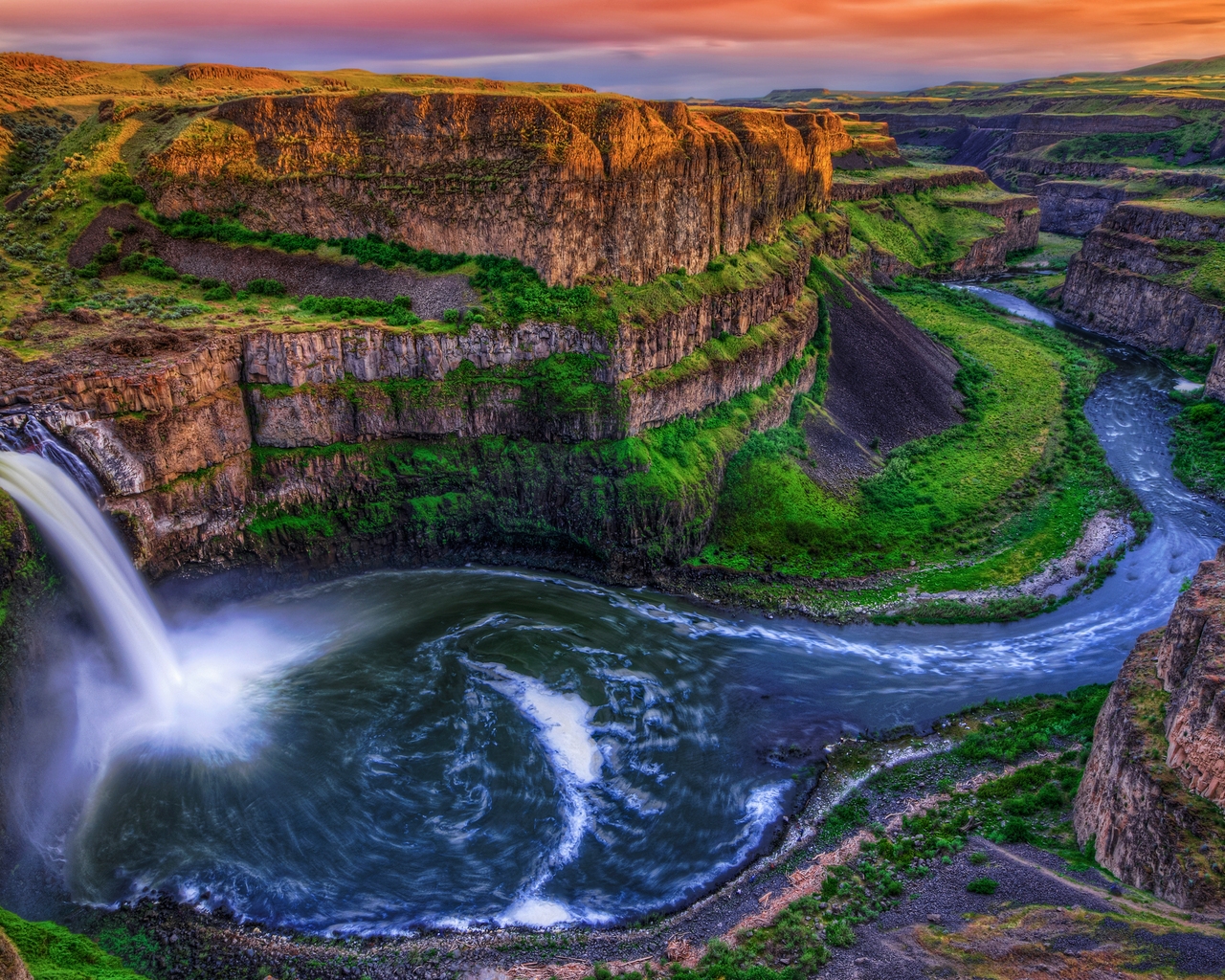Palouse Falls for 1280 x 1024 resolution